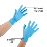 McKesson Confiderm 3.8 McKesson 14-690 Confiderm 3.8 Nitrile Exam Glove, Extra Large, Blue, Medical Gloves (BX/100)