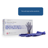 McKesson Confiderm 3.0 McKesson 14-6N32 Confiderm 3.0 Nitrile Exam Glove, Small, Blue, Medical Gloves (CS/10)