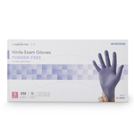 McKesson Confiderm 3.0 McKesson 14-6N32 Confiderm 3.0 Nitrile Exam Glove, Small, Blue, Medical Gloves (CS/10)