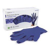 McKesson Confiderm 3.0 McKesson 14-6N34 Confiderm 4.5C Nitrile Exam Glove, Medium, Blue, Medical Gloves (CS/10)