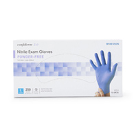 McKesson Confiderm 3.0 McKesson 14-6N36 Confiderm 3.0 Nitrile Exam Glove, Large, Blue, Medical Gloves (CS/10)