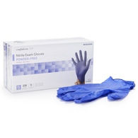 McKesson Confiderm 3.0 McKesson 14-6N38 Confiderm 3.0 Nitrile Exam Glove, Extra Large, Blue, Medical Gloves (BX/230)