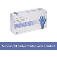 McKesson Confiderm 3.0 McKesson 14-6N38 Confiderm 3.0 Nitrile Exam Glove, Extra Large, Blue, Medical Gloves (CS/10)
