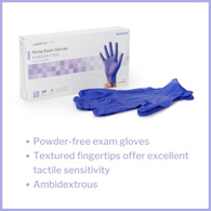 McKesson Confiderm 3.0 McKesson 14-6N38EC Confiderm 3.0 Nitrile Exam Glove, Extra Large, Blue (CS/1000)