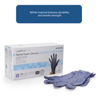 McKesson Confiderm LDC McKesson 14-6N48C Confiderm LDC Exam Glove, Extra Large, Blue (CS/2300)