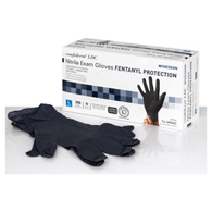 McKesson Confiderm LDC McKesson 14-6N56C Confiderm LDC Vinyl Exam Glove, Large, Black (CS/2500)