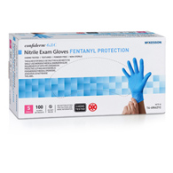 McKesson Confiderm 6.8C McKesson 14-6N621C-Exam Glove McKesson Confiderm 6.8C Small Non-Sterile Nitrile Standard Cuff (BX/100)
