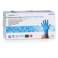 McKesson Confiderm 6.8C McKesson 14-6N681C-Exam Glove McKesson Confiderm 6.8C Extra Large Non-Sterile Nitrile Standard Cuff (BX/100)