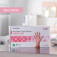 McKesson Pink Nitrile McKesson 14-6NPNK4 Pink Nitrile Exam Glove, Medium, Pink (BX/250)