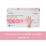 McKesson Pink Nitrile McKesson 14-6NPNK6 Pink Nitrile Nitrile Exam Glove, Large, Pink (BX/250)