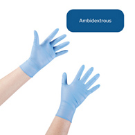 McKesson Confiderm STR McKesson 14-6NSTR2 Confiderm STR Nitrile Exam Glove, Small, Blue (CS/200)