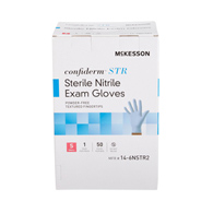 McKesson Confiderm STR McKesson 14-6NSTR2 Confiderm STR Nitrile Exam Glove, Small, Blue (CS/200)