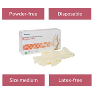 McKesson 14-816-McKesson Stretch Vinyl Exam Glove, Medium, Ivory, Medical Gloves (CS)