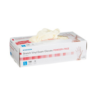 McKesson 14-818 Stretch Vinyl Exam Glove, Large (BX/100)