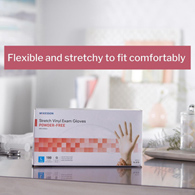 McKesson 14-818 Stretch Vinyl Exam Glove, Large (CS/1000)