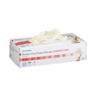 McKesson 14-820-McKesson Stretch Vinyl Exam Glove, Extra Large, Ivory, Medical Gloves (CS)