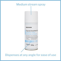 McKesson 140-MED Pentafluoropropane/Tetrafluoroethane Topical Anesthetic, 115-mL Spray Can, Pain Relief (EA/1)