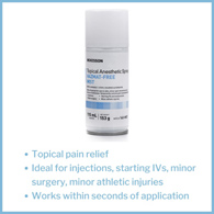 McKesson 140-MST Pentafluoropropane/Tetrafluoroethane Topical Anesthetic, 115-mL Spray Can, Pain Relief (BX/12)