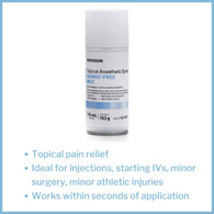 McKesson 140-MST Pentafluoropropane/Tetrafluoroethane Topical Anesthetic, 115-mL Spray Can, Pain Relief (EA/1)