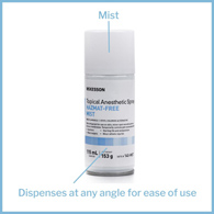 McKesson 140-MST Pentafluoropropane/Tetrafluoroethane Topical Anesthetic, 115-mL Spray Can, Pain Relief (EA/1)