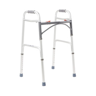 McKesson 146-10200-1-McKesson Aluminum Folding Walker, 32-39 Inch Height, Walkers