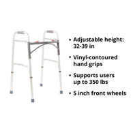 McKesson 146-10200-4 Adult Aluminum Folding Walker (CS/4)