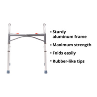 McKesson 146-10201-4-McKesson Junior Aluminum Folding Walker, 25-32 Inch Height, Walkers (CS)