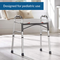 McKesson 146-10201-4-McKesson Junior Aluminum Folding Walker, 25-32 Inch Height, Walkers