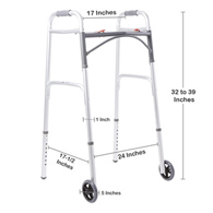 McKesson 146-10210-1-McKesson Folding Aluminum Walker, Walkers