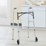 McKesson 146-10210-1-McKesson Folding Aluminum Walker, Walkers