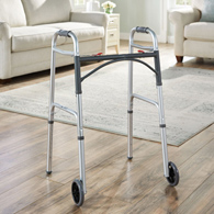 McKesson 146-10210-4-McKesson Folding Walker, Adjustable Height, Walkers