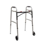 McKesson 146-10210-4-McKesson Folding Walker, Adjustable Height, Walkers