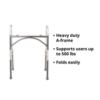 McKesson 146-10220-2-McKesson Steel Bariatric Folding Walker, 32-1/2-39 Inch Height, Walkers