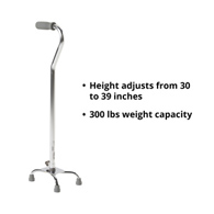 McKesson 146-10301F-4 Offset Quad Cane (CS/4)