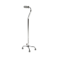 McKesson 146-10301F-4-McKesson Offset Quad Cane, Chrome, Canes