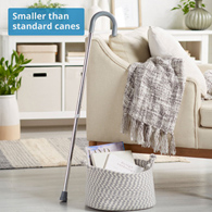 McKesson 146-10302-6 Round Handle Walking Cane, Aluminum, 29-3/4 - 38-3/4 in Height, Canes (EA/1)