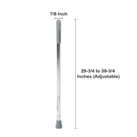 McKesson 146-10302-6 Round Handle Walking Cane, Aluminum, 29-3/4 - 38-3/4 in Height, Canes (EA/1)