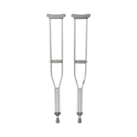 McKesson 146-10400-8 Adult Underarm Crutches, 5 ft. 2 in-5 ft. 10 in, Underarm Support Crutches (PR)