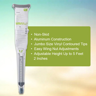 McKesson 146-10401-8 Child Underarm Crutches, 4 ft. 6 in-5 ft. 2 in, Underarm Support Crutches (CS/8)