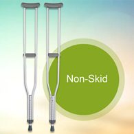 McKesson 146-10402-8 Tall Adult Underarm Crutches, 5 ft. 10 in-6 ft. 6 in, Underarm Support Crutches (PR)