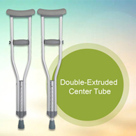 McKesson 146-10416-1-McKesson Child Underarm Crutches, 4 ft.-4 ft. 6 in., Crutches (PR)