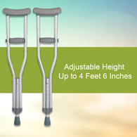McKesson 146-10416-1-McKesson Child Underarm Crutches, 4 ft.-4 ft. 6 in., Crutches (PR)