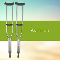 McKesson 146-10430-8 Adult Underarm Crutches, 5 ft. 2 in - 5 ft. 10 in, Underarm Support Crutches (CS/8)