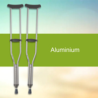 McKesson 146-10430-8 Adult Underarm Crutches, 5 ft. 2 in - 5 ft. 10 in, Underarm Support Crutches (PR)