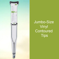 McKesson 146-10432-8 Tall Adult Underarm Crutches, 5 ft. 10 in - 6 ft. 6 in, Underarm Support Crutches (CS/8)