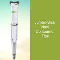 McKesson 146-10432-8 Tall Adult Underarm Crutches, 5 ft. 10 in - 6 ft. 6 in, Underarm Support Crutches (PR)