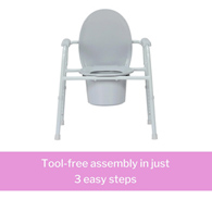 McKesson 146-11105N-4 Commode Chair, Nonfolding (CS/4)