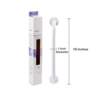 McKesson 146-12016-3-McKesson Wall Grab Bar, White Steel, 16-Inch Length, Safety & Grab Bars (CS)