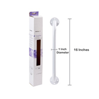 McKesson 146-12016-3-McKesson Wall Grab Bar, White Steel, 16-Inch Length, Safety & Grab Bars