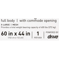 McKesson 146-13221XL-McKesson Mesh Full Body Commode Sling, Extra Large, Slings